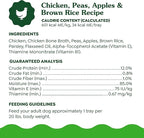 Greenies Smart Topper High Protein Wet Mix-in for Dogs, Chicken, Peas, Apples & Brown Rice Recipe in Vitabroth Broth - Bone Broth + Vitamins E & B1, 10 Count