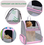 Lollimeow Cat Backpack Carrier, Ideal for Small Animals & Puppies, Airline Approved,Safe for Travel, Hiking, Vet Transport & Outdoor Use Fully Ventilated Design for Ultimate Comfort On-The-Go