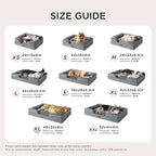 Bedsure XXL Orthopedic Dog Bed for Extra Large Dogs - Washable Giant Dog Cat Bed Waterproof, Comfort Dogs Couch Sofa with Washable Removable Cover, Pet Bed with Nonskid Bottom, Black, 52"