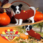 Sanwuta 3 Pieces Halloween Thanksgiving Christmas Dog Sweaters Sets Pumpkin Turkey Santa Puppy Dog Clothes Pet Knitwear for Dog Cat Pet Costume(Large)