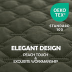 gogobunny 100% Double Sided Waterproof Dog Blanket Soft Pet Bed Cover Reversible Protect Furniture Couch Sofa Car for Puppy Large Dog Cat (Dark Olive/Light Olive, 30x30 Inch (Pack of 1))