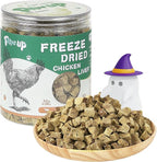 PAWUP Freeze Dried Chicken Liver Pet Treats, High Protein Freeze-Dried Pet Food for Dogs, Cats, Fresh Ingredient Snacks, 4.6 oz, Rawhide Free&Grain Free