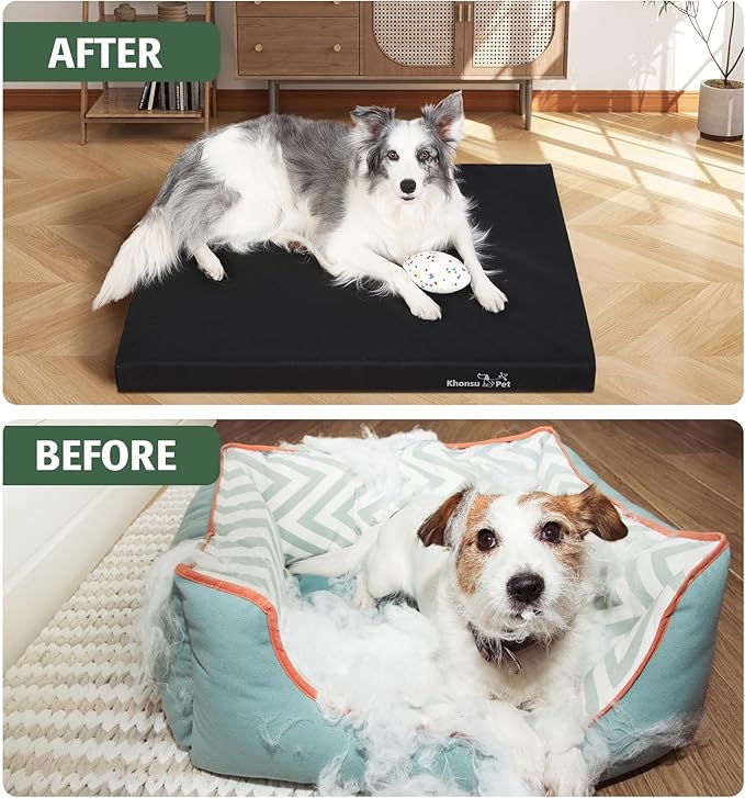 KHONSU PET Outdoor Waterproof Dog Bed Durable Tough Bed - Not Chew Proof (100lb Size XXL)
