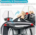 Dog Carriers for Small Dogs, Cat Carrier Travel, Expandable, Collapsible, 900D High Density Oxford Cloth, Wear-Resisting, Anti Tearing, Reflective Tape,Safety Lock Zipper