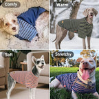 KYEESE 3Pack Dog Sweater Soft Pets Sweaters Pet Coat with Sleeves Pullover Pet Fleece Sweater Comfy Dog Sweaters for Medium Dogs Boy Lightweight Dogs Sweatshirt Stretchy Pets Clothes for Cold Weather