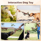 IOKHEIRA Dog Toys for Aggressive Chewers,Tough Indestructible Dog Toys,Squeaky Toys for Large Dogs,Durable Dog Chew Toys (Auburn)