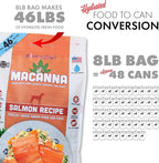 Grandma Lucy's Macanna Dog Food, Grain Free and Freeze-Dried - Salmon Recipe, 3Lb Bag