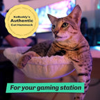 Durable Ergonomic cat Desk Bed for Remote Workers, Gamers, and Office Staff – Quality Sturdy Desk Cat Bed, Comfortable and Original cat Bed for Desk use, Simple to use, Supports up to 50 lbs.