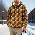 Men's Camouflage Hunting Fleece Lined Hoodie Camo Jackets Zip Up Long Sleeve Casual Winter Coats Hood Outerwear