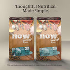 Now Fresh Grain-Free Large Breed Dry Dog Food with Turkey, Salmon & Duck, Premium Kibble for Adults Made with Real Meat & Fish, Chicken-Free, Glucosamine & Chondroitin for Healthy Joints, 12 lb Bag