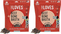 Farmland Traditions Tiny Loves Jerky Trainer Treats for Dogs w/Bone Broth (Beef, 12 oz.) (Pack of 2)