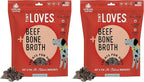 Farmland Traditions Tiny Loves Jerky Trainer Treats for Dogs w/Bone Broth (Beef, 12 oz.) (Pack of 2)