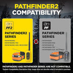 Dogtra Pathfinder 2 TRX Additional Receiver Only Dog GPS Tracker LED Light Blue Collar SmartWatch Compatible Rechargeable Waterproof Free Offline Maps No Monthly Subscription Smartphone Required
