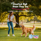My Pet & Me – Durable Rope Dog Toy for Chewing, Tug of War, and Interactive Play – Perfect for Puppies and Active Dogs (13 Inch, Knotted Dog Rope Toy)