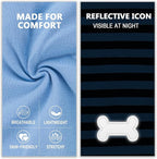KYEESE 2Pack Dog Shirts Striped T Shirt Soft Tee for Small Dogs Cotton Tank Top Clothes Lightweight Sleeveless Dog Vest, X-Large,Dark Blue+Striped