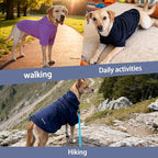 Basic Dog Hoodie, Soft Premium Quality Dog Hoodie Sweater with Leash Hole and Pocket, Cotton Doggy Puppy Sweatshirt Fashion Outfit for Dogs Puppy Small Medium Large - Navy Blue (XX-Large)