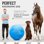 Herding Ball for Dogs Horses 25" - Large Ball for Dogs Australian Shepherd Chewers - Collieball Herding Toy - Blue