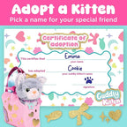 Creativity for Kids Cuddly Kitten Kit | Adopt, Accessorize & Decorate a Plush Pet | Toddler Purse & BFF Jewelry Gift for Girls | Encourages Imaginative Play & Fine Motor Skills (Ages 4+)