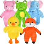 Prime Pets Dog Toys, 5 Pack, Plush Dog Squeaky Toys, No Stuffing Bodies, Crinkle Animals Pet Toy for Small Medium Large Dogs, Puppy Chew Toy to Keep Them Busy