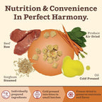Primal Kibble in The Raw, Freeze Dried Dog Food, Beef, Scoop & Serve, Made with Raw Protein, Whole Ingredient Nutrition, Crafted in The USA, Dry Dog Food 1.5 lb Bag