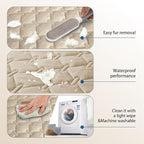 gogobunny 3X Stronger Waterproof Pet Blanket, Scratch Proof Furniture Protector for Dogs Cats, Reversible Cover 30x90 Inch, Dark Beige