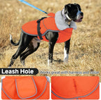 Lelepet Warm Dog Winter Coat Reflective Dog Jacket Fleece Vest Waterproof Windproof Cold Weather Coats with Adjustable Buckle Turtleneck Pet Snowsuit for Small Medium Large Dogs,Boxer,Pitbull,XXL