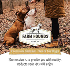 Farm Hounds - Chicken Trainers - Premium Natural Jerky for Dogs - 100% Humanely Raised Chicken - Easy-Break - Great for Training & Treats - No Added Fillers - Made in USA - 4.5oz - 2 Pack