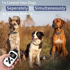 PetJoy 3 Dog Shock Collar for Large Dogs, Automatic Bark Collar with Remote, Bark and Training Collar Combo, Shock Collar with 5 Adjustable Levels of Sensitivity to Suit All Breeds of Dogs