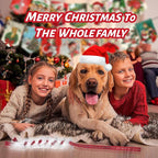 wodoca Christmas Dog Tug Toys Dog Rope Toys Pets Puppy Aggressive Chewers Toys Xmas Pet Gifts, Easy to GRAP Large Dogs Chew Toy Ideal for Training for Puppy, Middle Dogs Play Hand Made (Red)