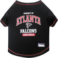 NFL Atlanta Falcons Dog T-shirt Large. - Licensed Shirt for Pets Team Colored with Team Logos- Premium Stretchable Materials for the comfort of your Dog & Cat