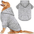 Dog Sweaters for Large Dogs Dog Hoodie Fleece Dog Sweater Soft Dog Clothes Sweatshirt with Pocket Dog Hoodie for Large Dogs(Grey&XL)