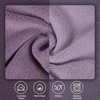 IECOii 2 Pack Fleece Dog Sweaters - Warm & Soft & Stretchy, Coat for Cold Weather, Medium Dogs Boy Girl Fleece Sweaters for Home, Trips, and Walks (Size L,Dark Purple & Light Purple)