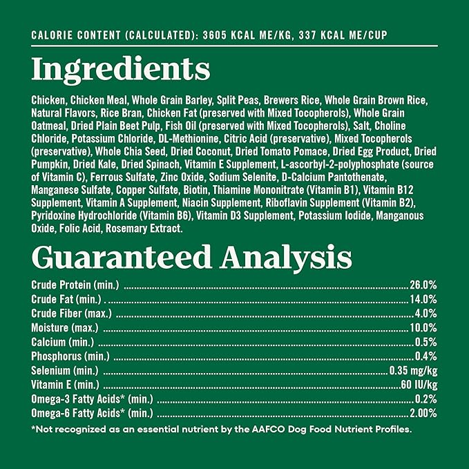 Nutro Natural Choice Chicken & Brown Rice Small Breed Senior Dog Food Dry Recipe, 5 lb. Bag