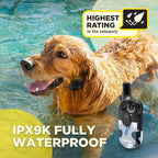 Dogtra 200iQ Remote Training E Collar – 100 Levels, Tone, Vibration, 1/2 Mile Range – Compact, Waterproof, One-Handed Control for Dogs 10 lbs+ – Lightweight Design for Daily Training – Abstract Blue