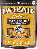 Northwest Naturals Raw Rewards Freeze-Dried Cheddar Cheese Treats for Dogs and Cats - Bite-Sized Pieces - Healthy, 1 Ingredient, Human Grade Pet Ingredients, All Natural, Proudly Made in USA, 6 Oz