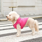Fleece Lining Extra Warm Dog Hoodie in Winter,Small Dog Jacket Puppy Coats with Hooded Pink S