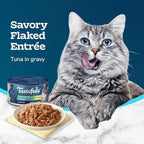Blue Buffalo Tastefuls Flaked Wet Cat Food, Made with Natural Ingredients, Tuna, 3-oz Cans (24 Count)