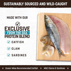 Earth Animal Wisdom Air Dried Dog Food - from The Sea Recipe Premium Natural Dry Dog Food for All Breeds & Ages - 8 Lbs Bag
