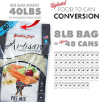 Grandma Lucy's Artisan Pre-Mix Dog Food, Grain Free and Freeze-Dried - 3Lb Bag
