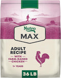 Nutro Max Adult Dry Dog Food with Farm-Raised Chicken, 36 lb Bag