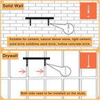 Wall Mounted Cat Climber Set, Solid Wood Cat Wall Shelves with Scratching Post,Hammock,Jumping Boards,Steps,Condo and Felt Pads, Suit for Cats Climb, Jump, Nap, Scratch-Dark