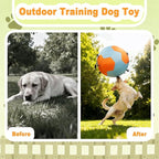 Herding Balls for Dogs, 25 inch Herding Ball for Australian Shepherd, Interactive Herding Ball for Exercise & Mental Stimulation, Outdoor Training Dog Toys with Strap, Blue&Orange