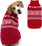 SCENEREAL Dog Sweaters for Small Medium Dogs - Soft, Warm Turtleneck Small Dog Sweater, Ugly Knit Dog Christmas Outfits for Dachshund, Chihuahua, Pug, Yorkie,Winter Pet Clothes Male Female