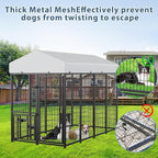 ROOMTEC Large Dog Kennel Outdoor Pet Pens Dogs Run (8 x 4 x5.6-ft)