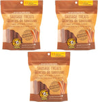 Happy Howie's Sausage Treats - Healthy Dog Treats, Flavorful, Slow Cooked, Natural Ingredients, Chewy, Hormone Free - Turkey, (Pack of 3)