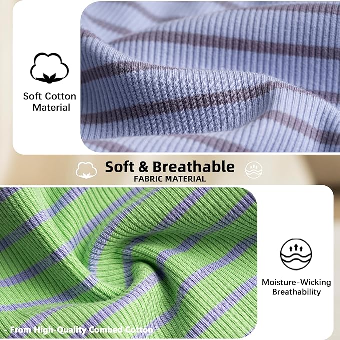 Koneseve Dog Shirts 2 Pack Breathable Sleeveless Vest, Stretchy & Soft, Purple & Vivid Green, Size S