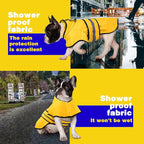 Paiaite Dog Raincoat: Hooded Slicker Poncho, Durable Waterproof Jacket with Reflective Stripes for Safety, Convenient Leash Hole, and Adjustable Fit, Perfect for Small, Medium, and Large Dogs Yellow M