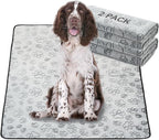 Qeils Reusable Puppy Pads, 2 Pack Washable Pee Pads for Dogs, Non Slip Wee Wee pad, Absorbent and Leakproof Training Mats for Potty, Crate, Playpen, Bed, Sofa, 48"x 30"