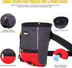 LIOPARD Treat Training Pouch for Dogs, Pet Treat Pouch, Dog Treat Pouches, Dog Treat Bag, Dog Training Treat Bag, Slanted Opening, Ideal for Dog Walking & Training (red)