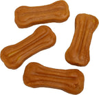 Ultra Chewy Turkey Tendon Pressed Bones for Dogs - Premium All-Natural, Hypoallergenic, Long-Lasting Dog Chew Treat, Easy to Digest, Ingredient Sourced from USA (4 Inches - 4 Pack)